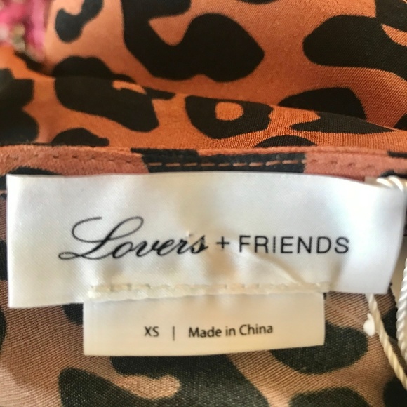 Lovers + Friends / Tina Mini Dress-Bold Cheetah/SZ XS - Picture 7 of 8